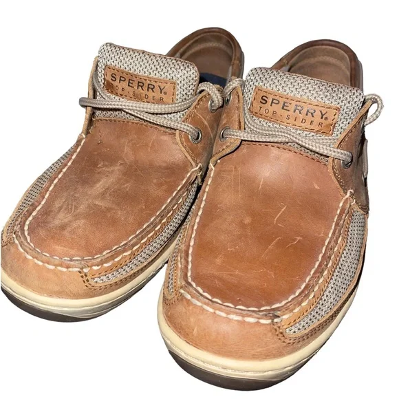 Sperry Men’s Two Tone Leather Top Sider Size 9.5M Sperry Top Sider Mens 11.5M Leeward 2-Eye | Mercari main image 4